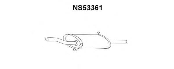 Глушитель выхлопных газов конечный VENEPORTE NS53361