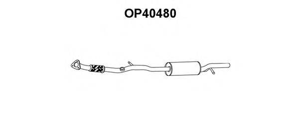 Средний глушитель выхлопных газов VENEPORTE OP40480