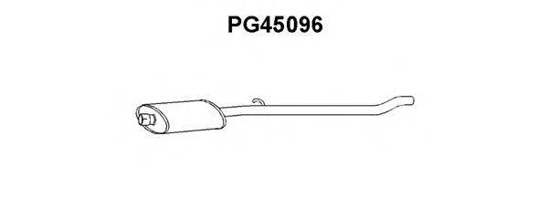 Средний глушитель выхлопных газов VENEPORTE PG45096