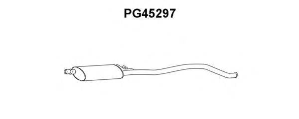 Средний глушитель выхлопных газов VENEPORTE PG45297