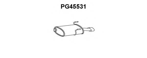 Глушитель выхлопных газов конечный VENEPORTE PG45531