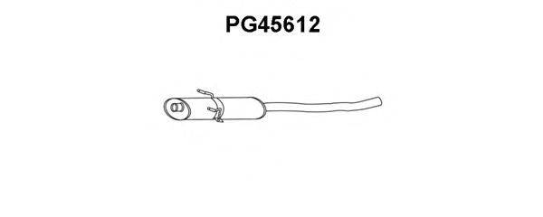 Средний глушитель выхлопных газов VENEPORTE PG45612