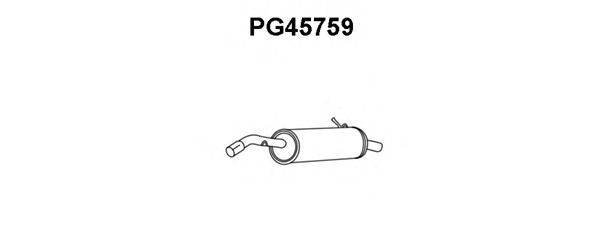 Глушитель выхлопных газов конечный VENEPORTE PG45759