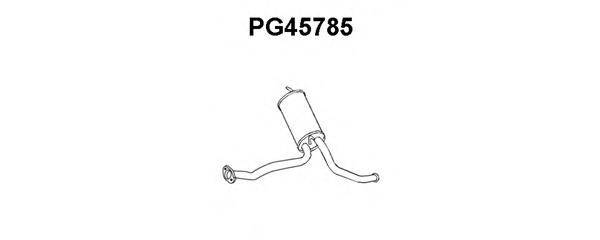 Предглушитель выхлопных газов VENEPORTE PG45785