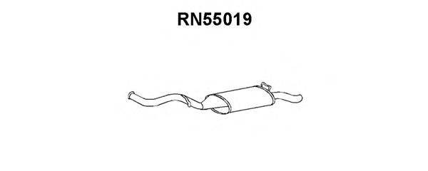 Глушитель выхлопных газов конечный VENEPORTE RN55019