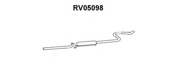 Средний глушитель выхлопных газов VENEPORTE RV05098