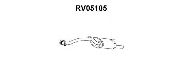 Глушитель выхлопных газов конечный VENEPORTE RV05105