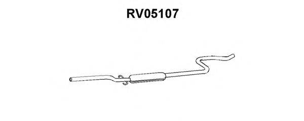 Средний глушитель выхлопных газов VENEPORTE RV05107