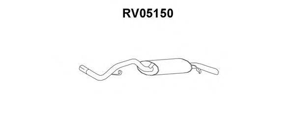 Глушитель выхлопных газов конечный VENEPORTE RV05150