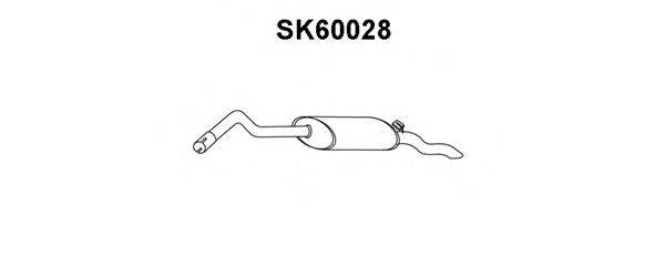 Глушитель выхлопных газов конечный VENEPORTE SK60028