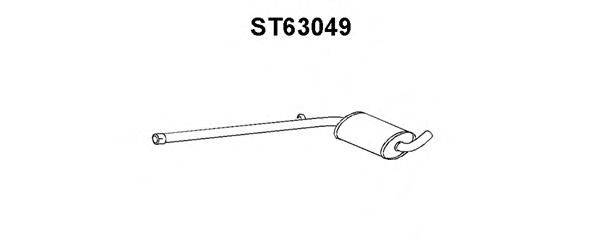 Предглушитель выхлопных газов VENEPORTE ST63049