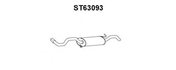 Глушитель выхлопных газов конечный VENEPORTE ST63093