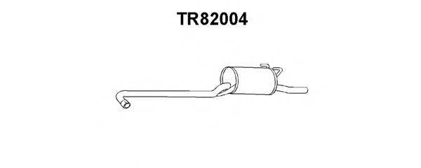 Глушитель выхлопных газов конечный VENEPORTE TR82004