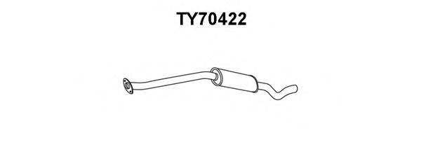 Предглушитель выхлопных газов VENEPORTE TY70422