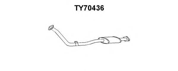 Предглушитель выхлопных газов VENEPORTE TY70436