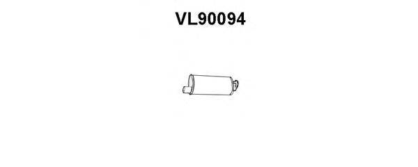 Глушитель выхлопных газов конечный VENEPORTE VL90094