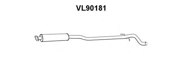 Средний глушитель выхлопных газов VENEPORTE VL90181