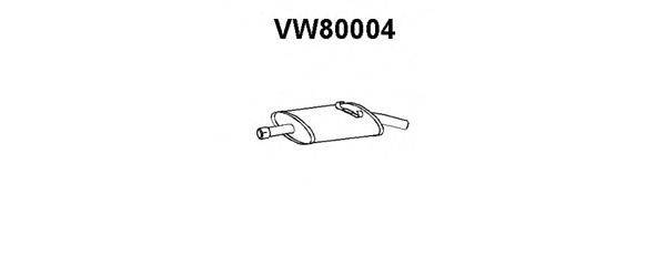 Глушитель выхлопных газов конечный VENEPORTE VW80004