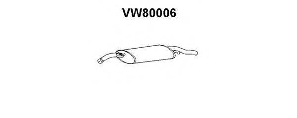 Глушитель выхлопных газов конечный VENEPORTE VW80006