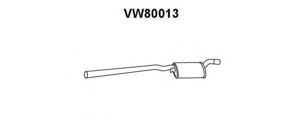 Средний глушитель выхлопных газов VENEPORTE VW80013