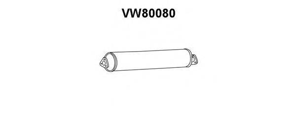 Предглушитель выхлопных газов VENEPORTE VW80080