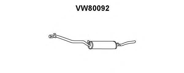 Глушитель выхлопных газов конечный VENEPORTE VW80092
