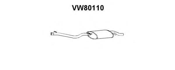 Глушитель выхлопных газов конечный VENEPORTE VW80110