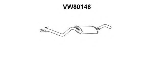 Глушитель выхлопных газов конечный VENEPORTE VW80146