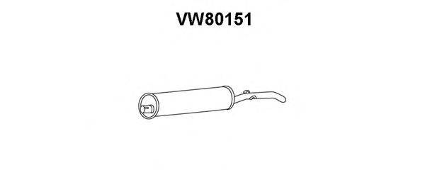 Глушитель выхлопных газов конечный VENEPORTE VW80151