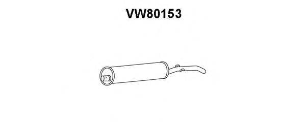 Глушитель выхлопных газов конечный VENEPORTE VW80153