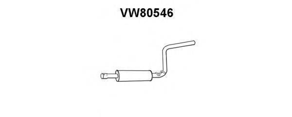 Средний глушитель выхлопных газов VENEPORTE VW80546