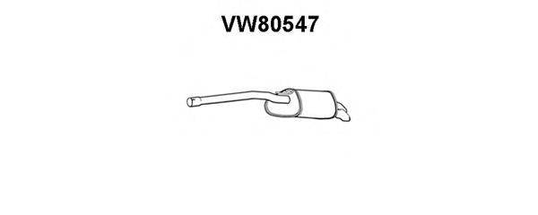 Глушитель выхлопных газов конечный VENEPORTE VW80547