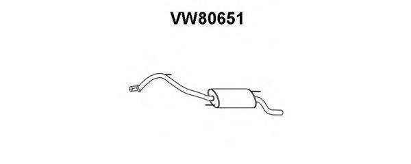 Глушитель выхлопных газов конечный VENEPORTE VW80651