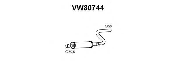 Предглушитель выхлопных газов VENEPORTE VW80744