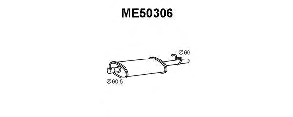 Глушитель выхлопных газов конечный VENEPORTE ME50306