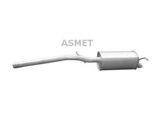 Глушитель выхлопных газов конечный ASMET 03109