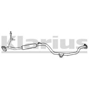 Средний глушитель выхлопных газов KLARIUS 260717