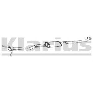 Средний глушитель выхлопных газов KLARIUS 270637