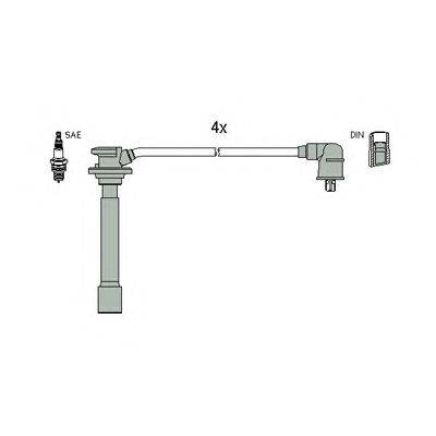 Комплект проводов зажигания HÜCO 134114