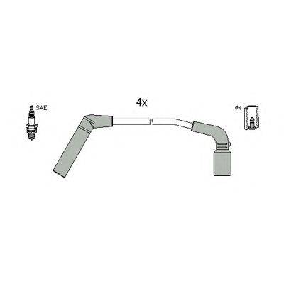 Комплект проводов зажигания HÜCO 134260