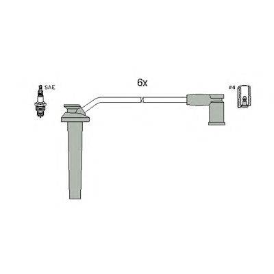 Комплект проводов зажигания HÜCO 134372