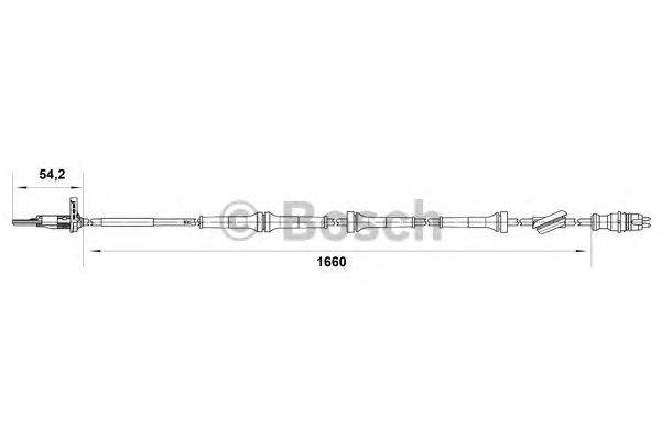 Датчик, частота вращения колеса BOSCH 0 265 007 513