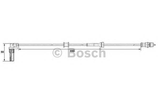 Датчик, частота вращения колеса BOSCH 0 265 007 531