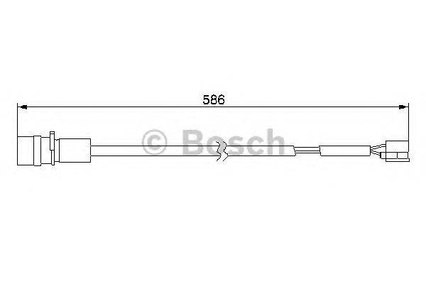 Сигнализатор, износ тормозных колодок BOSCH 985