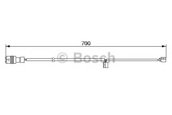 Сигнализатор, износ тормозных колодок BOSCH 1 987 474 995