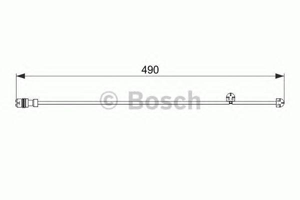 Сигнализатор, износ тормозных колодок BOSCH 1987474560