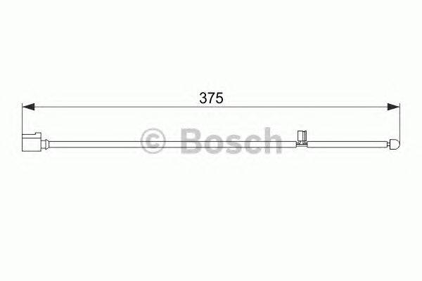 Сигнализатор, износ тормозных колодок BOSCH 1987474562