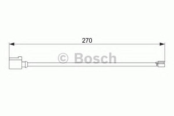 Сигнализатор, износ тормозных колодок BOSCH 1987474564