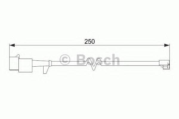 Сигнализатор, износ тормозных колодок BOSCH 1 987 474 574