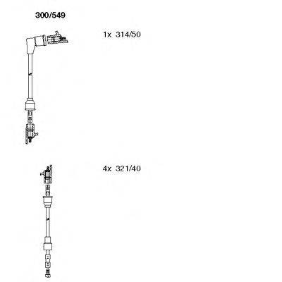 Комплект проводов зажигания BREMI 300549